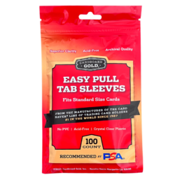 Easy Pull Tabbed Card Sleeves - 100 Pack